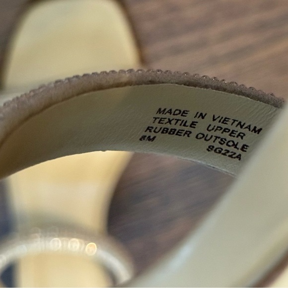 Michael Kors Clara Tan Rhinestone High Heel Party Wedding Sandals- Size 8 - Picture 7 of 7